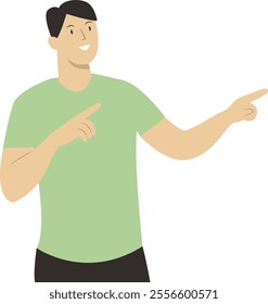 Cheerful People Cartoon Character. Isolated Vector Illustration.