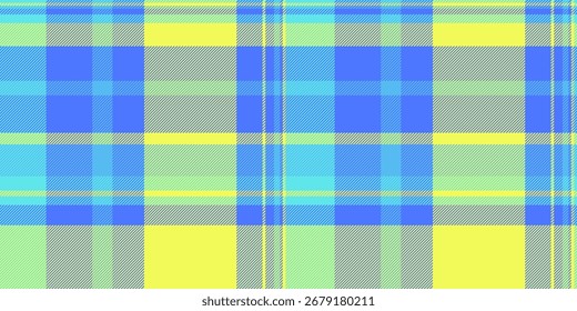 Patrón alegre de cuadros en tonos azules, amarillos y verdes. Representa el diseño textil tradicional, bueno para los fondos, la moda, o las texturas superficiales.