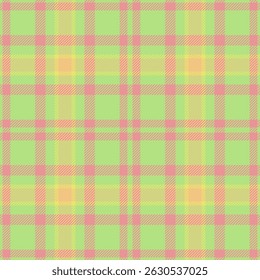Cheerful plaid pattern with pastel colors. Creates a cozy, soft, and playful feel. Great for backgrounds, textiles, or design elements needing warmth.