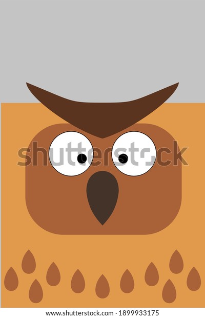 Owl head cartoon Images, Stock Photos & Vectors | Shutterstock