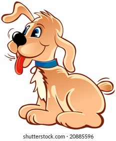 Cheerful puppy