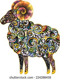 Cheerful ram