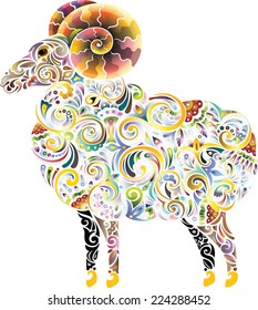 Cheerful ram (bright)