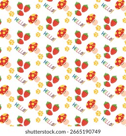 El alegre patrón floral rojo es perfecto para agregar un toque de color a cualquier proyecto
