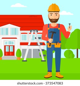 Cheerful repairer engineer.