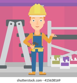 Cheerful repairer engineer.