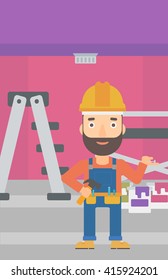 Cheerful repairer engineer.