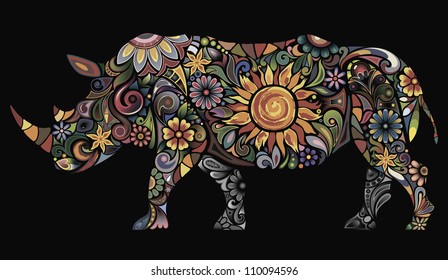 Cheerful rhinoceros I