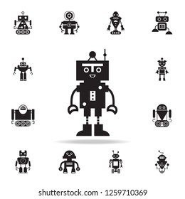 cheerful robot icon. Detailed set of robot icons. Premium graphic design. One of the collection icons for websites, web design, mobile app