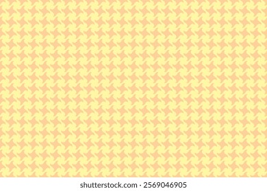 A cheerful, seamless pattern featuring a repeating abstract design in pastel yellow and peach tones.