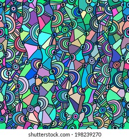 Cheerful seamless pattern. Vector. 