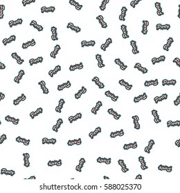 Cheerful seamless pattern with the word party. For website design, packaging, textiles, interiors and furniture.