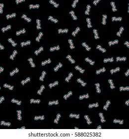 Cheerful seamless pattern with the word party. For website design, packaging, textiles, interiors and furniture.