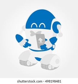 Cheerful Sign Up Robot