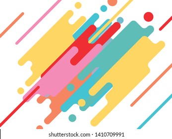 Cheerful simple flat style vector background.