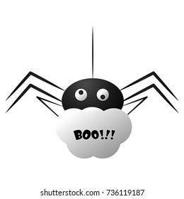 cheerful spider vector isolated