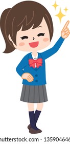 The cheerful student