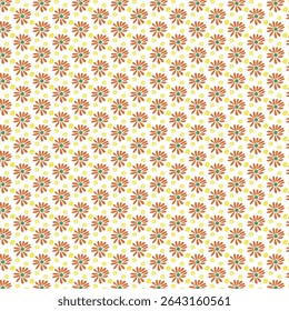 Cheerful Summer Flower Repeating Background