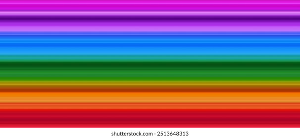 cheerful and vibrant vector graphic horizontal stripes in a striking spectrum