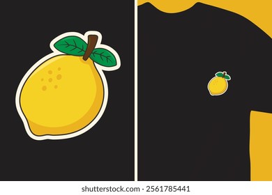 A cheerful and vibrant vector illustration of a lemon fruit, perfect for branding, food-related projects, and summer designs. Includes a single lemon and a vintage-style lemonade label.