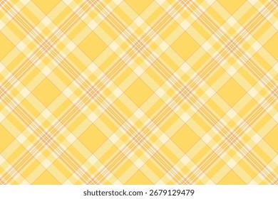 Cheerful yellow plaid seamless pattern. Ideal for backgrounds, textiles, or graphic design. A warm, vibrant backdrop for spring or summer themes.