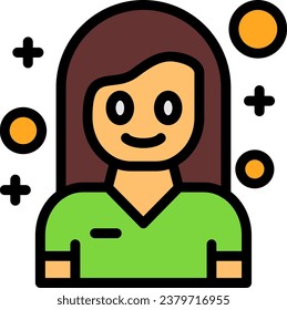 Cheerfulness Vector Line Filled Icon Design