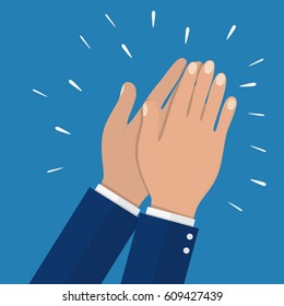 Cheering Business People Holding Many Thumbs Stock Vector (Royalty Free ...