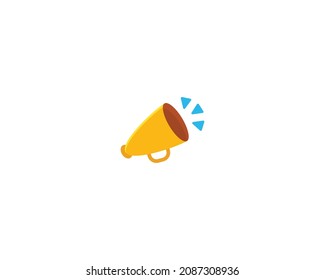 Cheering Megaphone vector isolated icon. Emoji illustration. Loudspeaker vector emoticon