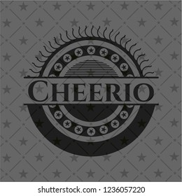 Cheerio dark badge