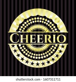 Cheerio golden emblem. Vector Illustration. Detailed. svg
