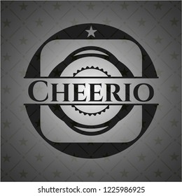 Cheerio realistic black emblem