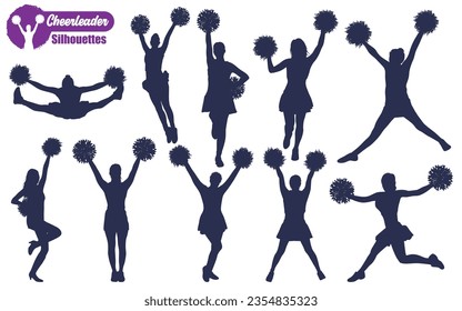 Dibujo de vectores de las siluetas de bailarina de animador