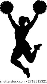 Cheerleader Digital EPS Vektor Grafik Datei