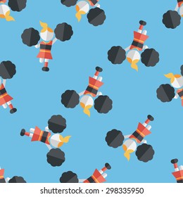 cheerleader flat icon,eps10 seamless pattern background