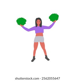 Cheerleader, Football Championship Soccer Illustration