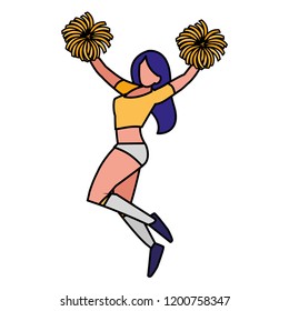 cheerleader girl icon