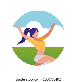 cheerleader girl icon 