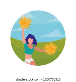 cheerleader girl icon