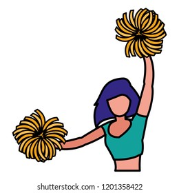 cheerleader girl icon