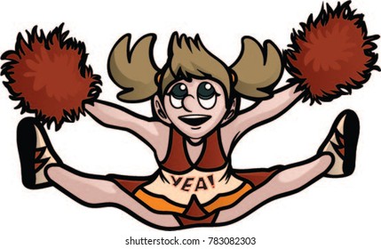 cheerleader high split