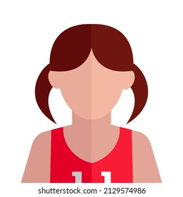 Cheerleader icon illustration. Cheerleader vector. Cheerleader avatar