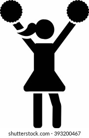 Cheerleader pictogram