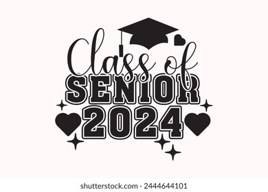 Cheerleader, Senior Cheer Mom 2024 EPS T-shirt Design, Senior Class T-shirt, Camisa de graduado, Graduado diciendo