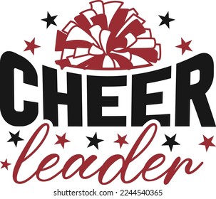 Cheerleader SVG Printable Vector Illustration