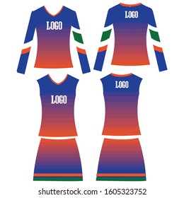 cheerleader uniforms design & long sleeve