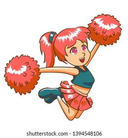 cheerleader vector clipart graphic design