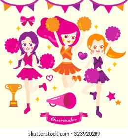 Cheerleader Vector Design Illustration