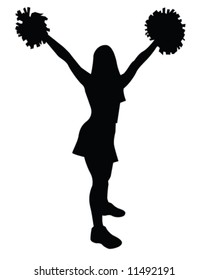 cheerleader vector illustration