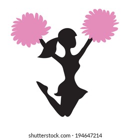 Cheerleader vector illustration