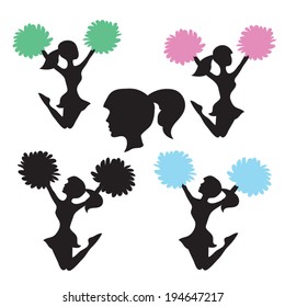Cheerleader vector illustration